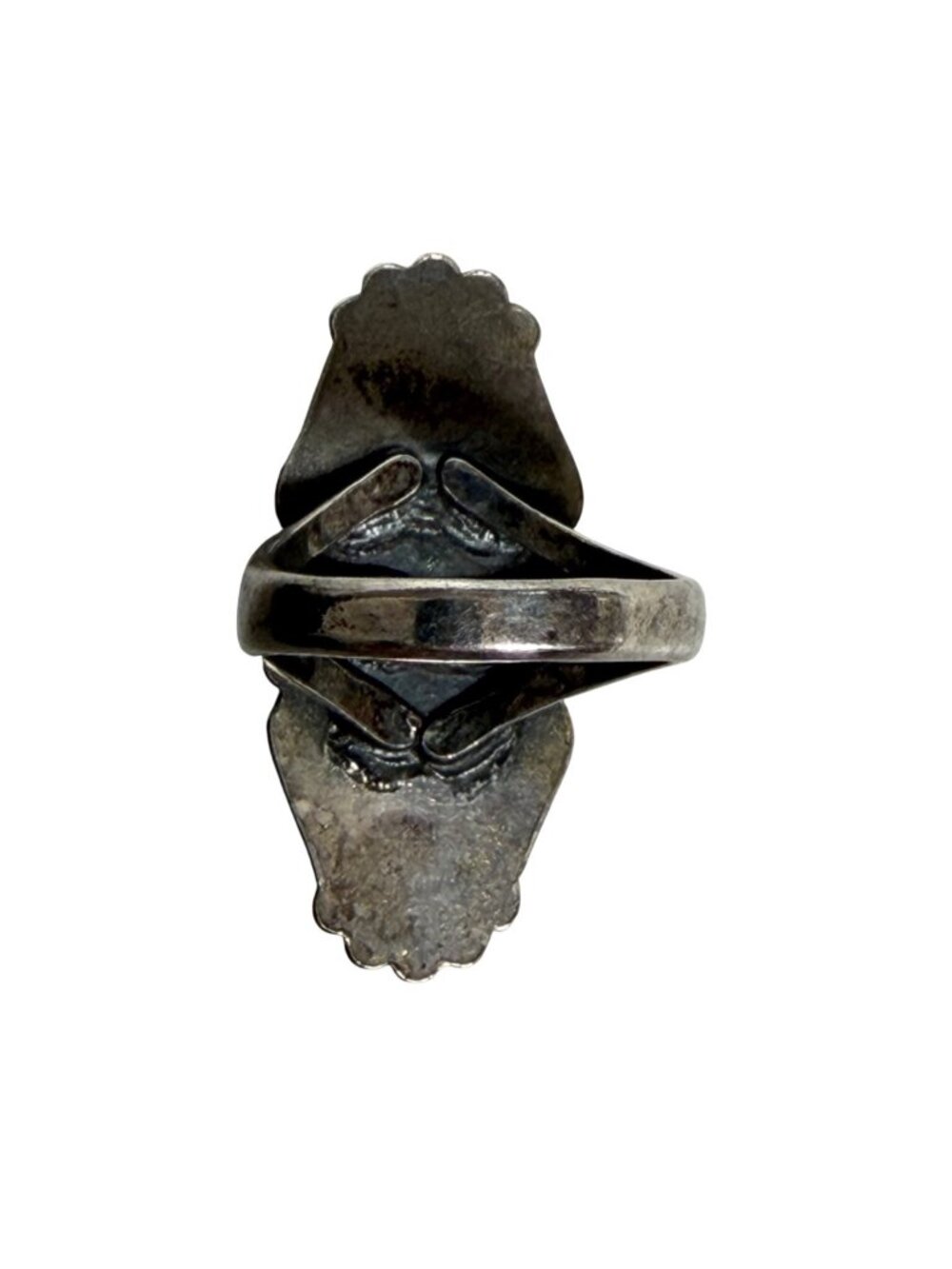 Vintage Bell Trading Post Sterling Turquoise Oval Ring 7 gr Sz 6 Southwestern - Picture 9 of 13